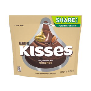 HERSHEYS KISSES ALMONDS 10OZ LESS 20PERCENT