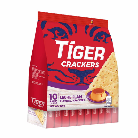 TIGER CRACKERS L FLAN 25GX10