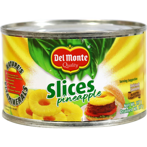 DEL MONTE PINEAPPLE SLICED 234G FLAT