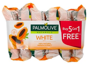 PALMOLIVE SOAP WHT+PAPAYA 55G 5+1