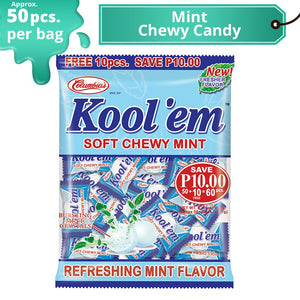 KOOL`EM SOFT CHEWY MINTS 50`S