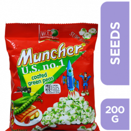 MUNCHER COATED GRN PEAS 200GM BEEF SPICY