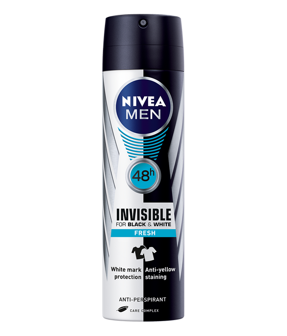 NIVEA FM B&W FRESH SPRAY 150ML