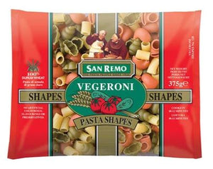 SAN REMO SP VEGERONI PASTA 375GM