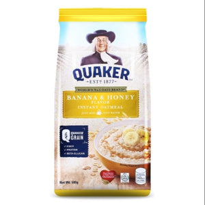 QUAKER FLAVORED OATS BANANA & HONEY 500G