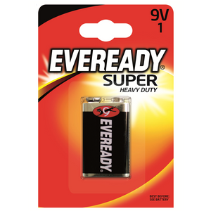 EVEREADY 9V 6F22 BLK SHD