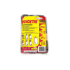 QUICKTIE BAG BLK ECO S 30`S