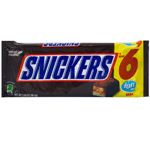 SNICKERS 6PK 3.4OZ