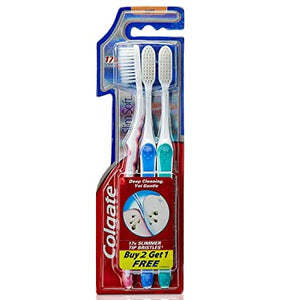 COLGATE TB SLIMSOFT DP CLN 3PK GREAT VALUE SSOFT