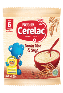 CERELAC BROWN RICE&SOYA 20GM