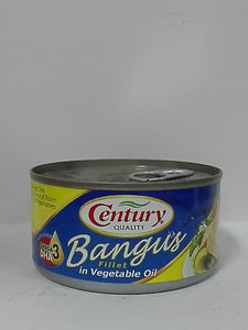 CENT BANGUS FILLET IN OIL 184GM