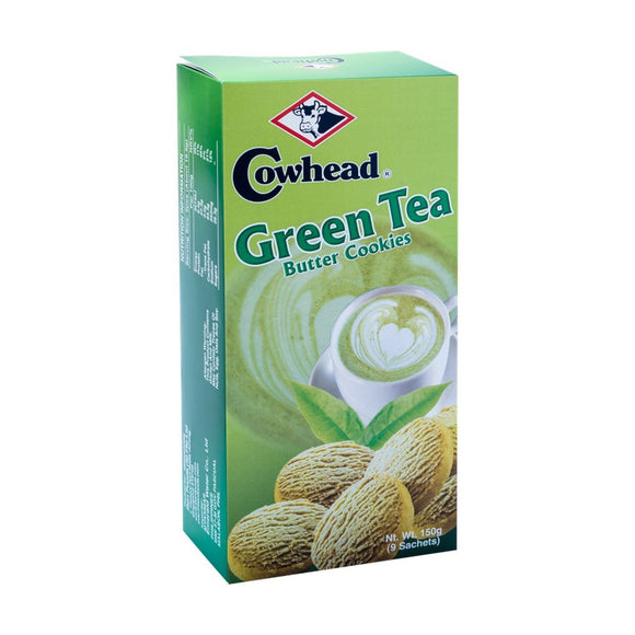 COWHEAD GREEN TEA BUT CKS 150G