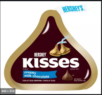 HERSHEYS KISS CRMY MC W/ALM 146GM