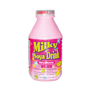 FAT & THIN MILKY SOYA DRINK  STRAWBERRY 350ML