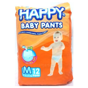 HAPPY DIAPER M 12`S