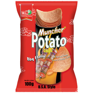 MUNCHER POT CHIPS BBQ 100G