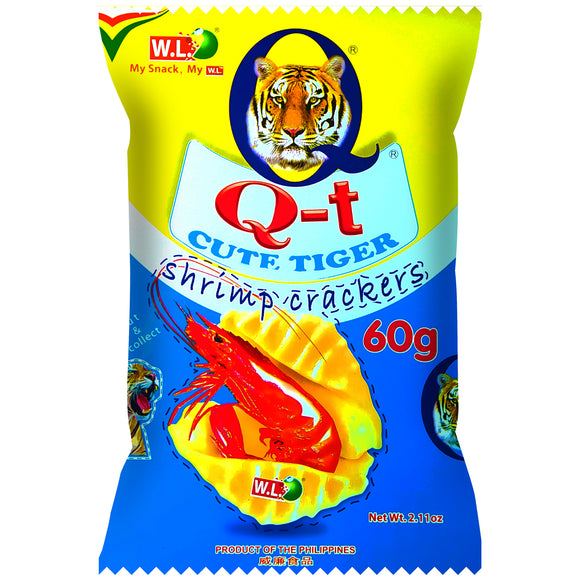 Q-T CUTE TIGER SHRIMP CRACKERS 60G