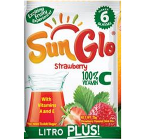 SUNGLO POW LITRO STRAWBERRY 25G