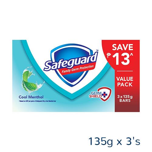 SAFEGUARD MENTHOL 135GMX3`S