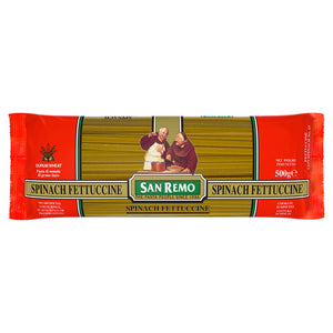 SAN REMO SPINACH FETTUCCINE 500GM