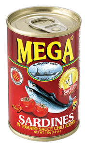 MEGA SARDINES RED 155GM