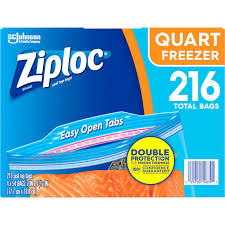 ZIPLOC FREEZ BAG QUART 10`S