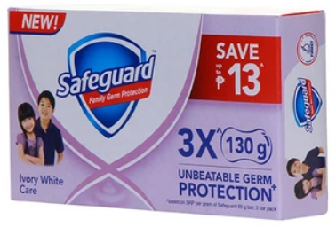 SAFEGUARD IVORY WHT 125GX3`S TRIPID