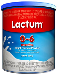 LACTUM 0-6 MOS. PLAIN 900G