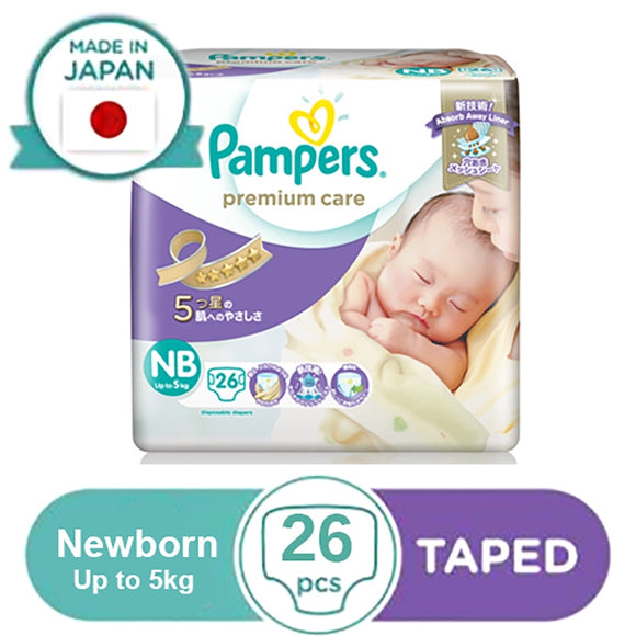 PAMPERS PREM CARE NB 26`S