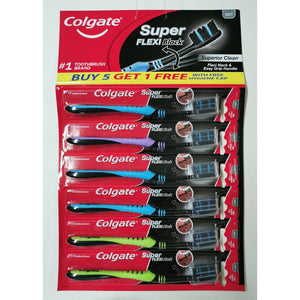 COLGATE TOOTHBRUSH FLEXI BLACK 5+1FR