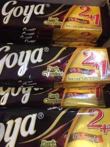 GOYA BAR DARK CHOCO 30GM 2+1FREE