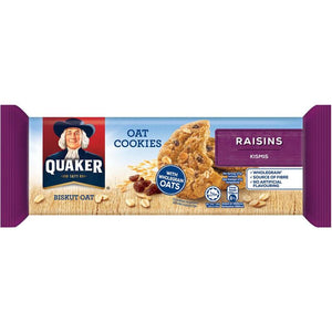 QUAKER OATMEAL CKIE RAISIN 120GM