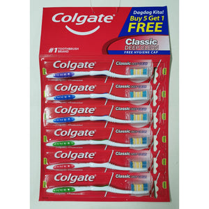 COLGATE TOOTHBRUSH CLSC CLN HNGR 5+1