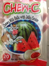 CHEWY MILK BALLS WATERMELON 80G