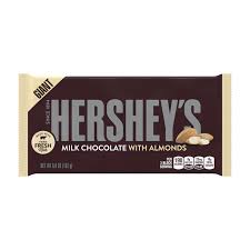 HERSHEY`S MILK CHOCO ALM 6.8OZ