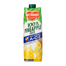 DEL MONTE PINEAPPLE JUICE W/ACE 1L TETRA