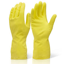 HOUSEHOLD RUBBER GLOVES SML YLW