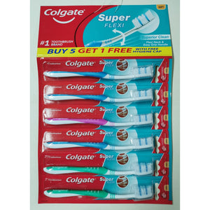 COLGATE TOOTHBRUSH SUPER FLEXI 5+1F