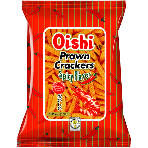 OISHI PRAWN CRACKER SPICY 90GM