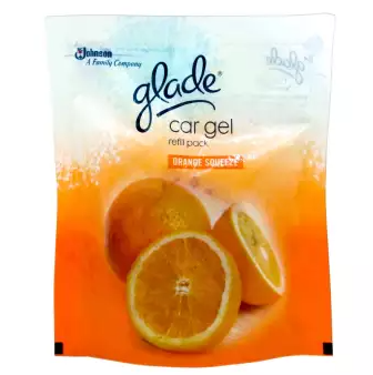 GLADE CAR GEL OR SQZE 60GM REF