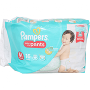 PAMPERS BABY DRY PANTS ECON MED 16`S