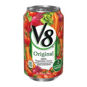 V8 100% VEGETABLE JUICE 11.5OZ/340ML